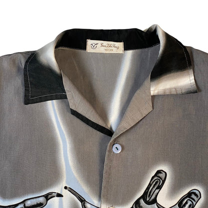 Y2K Guo Zhi Ting Anime Samurai Button-Up Shirt