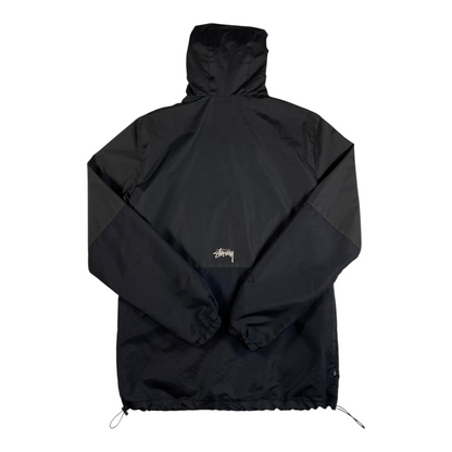 Stüssy World Tour Two-Tone Black Lightweight Windbreaker Jacket