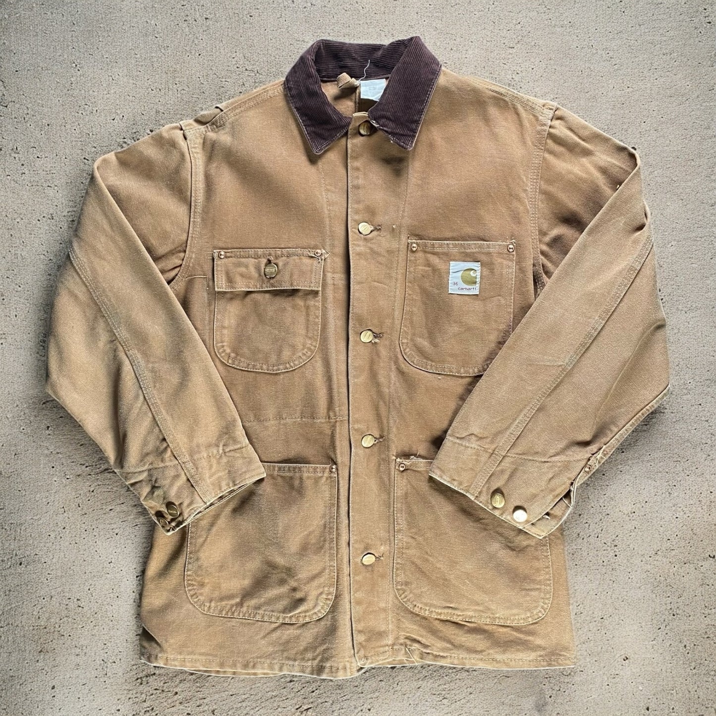 Carhartt Duck Canvas Chore Dark Brown Jacket