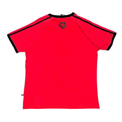 Retro Tribal Gear Red & Black Graphic T-Shirt
