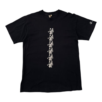 Vintage Kongo Bongo Spain Frog Graphic Black T-shirt