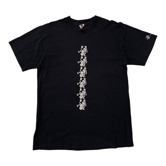 Vintage Kongo Bongo Spain Frog Graphic Black T-shirt