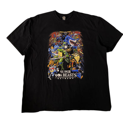 Super 90s Beasts Extreme Cartoon Crossover T-Shirt
