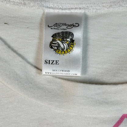 Y2K Ed Hardy by Christian Audigier Dip-Dye Rhinestone T-Shirt