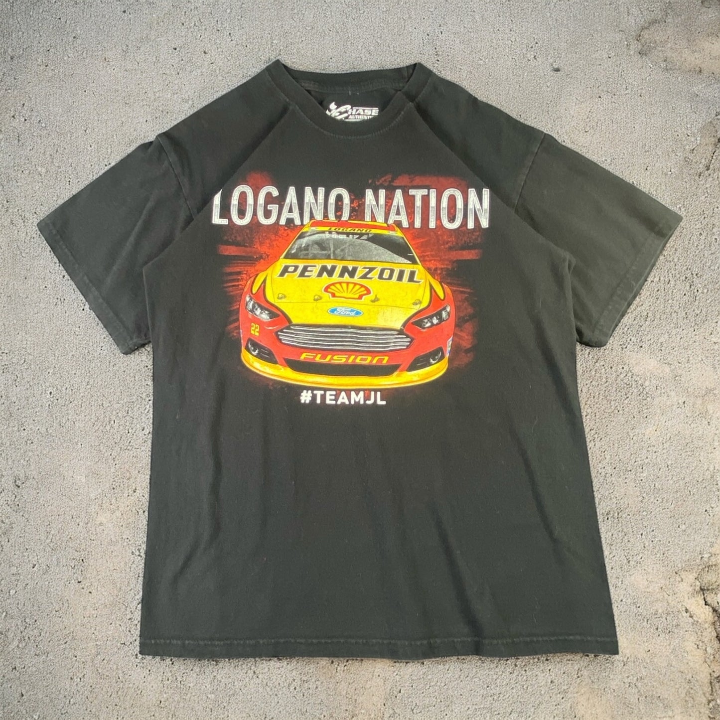 Joey Logano Nation Nascar Black T-shirt
