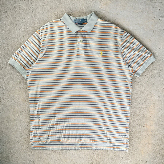 Polo Ralph Lauren Striped Orange & Blue Polo T-shirt