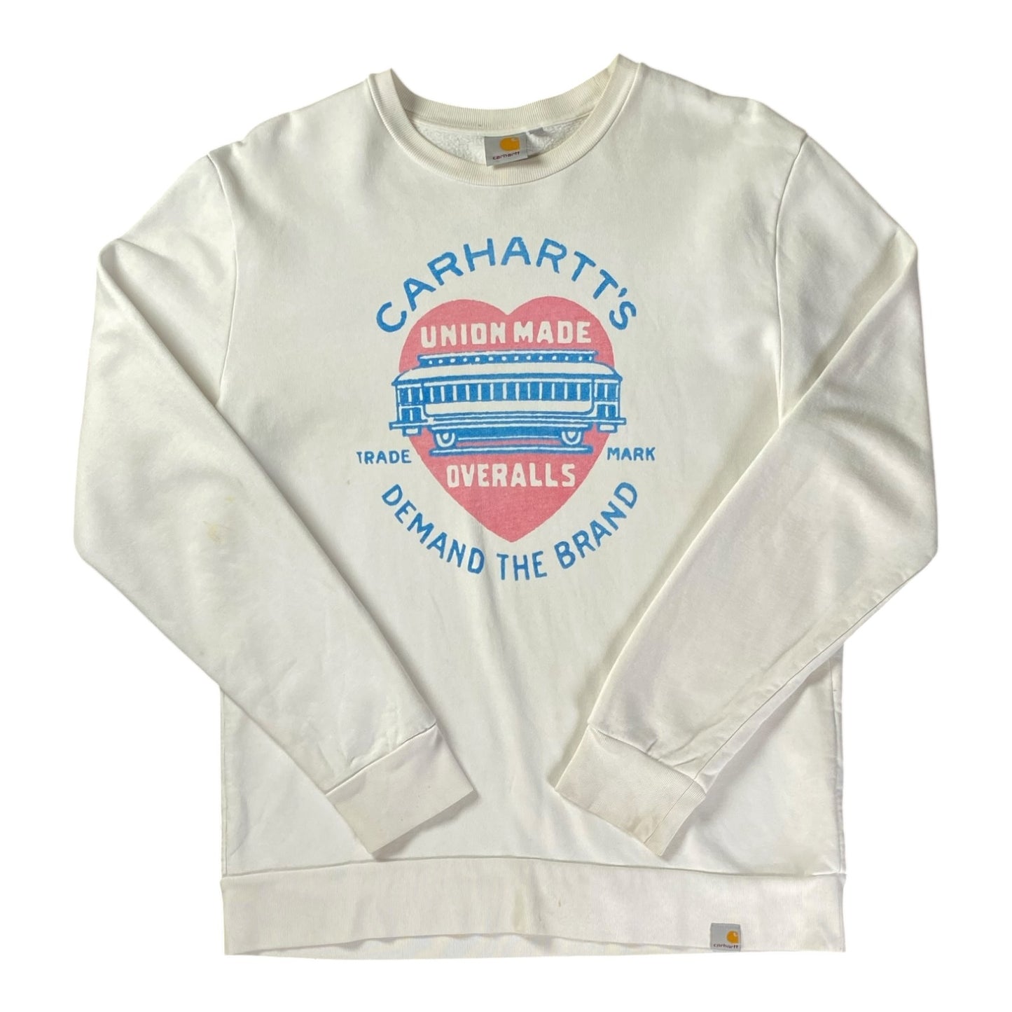 Carhartt WIP Union Made Trade Mark White Sweatshirt