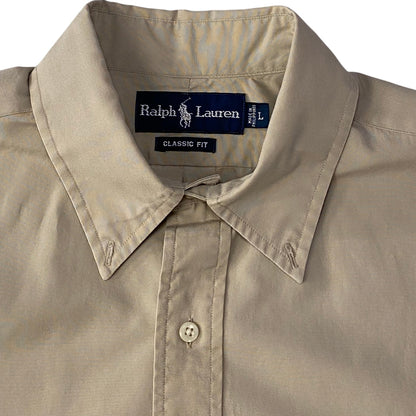 Polo Ralph Lauren Beige Classic Fit Button Down Shirt