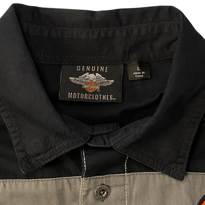 Harley Davidson White, Grey & Black Racing Shirt