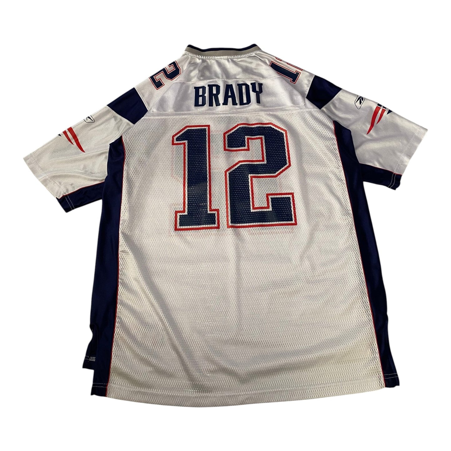 Reebok New England Patriots Tom Brady White Football Jersey