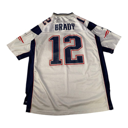 Reebok New England Patriots Tom Brady White Football Jersey
