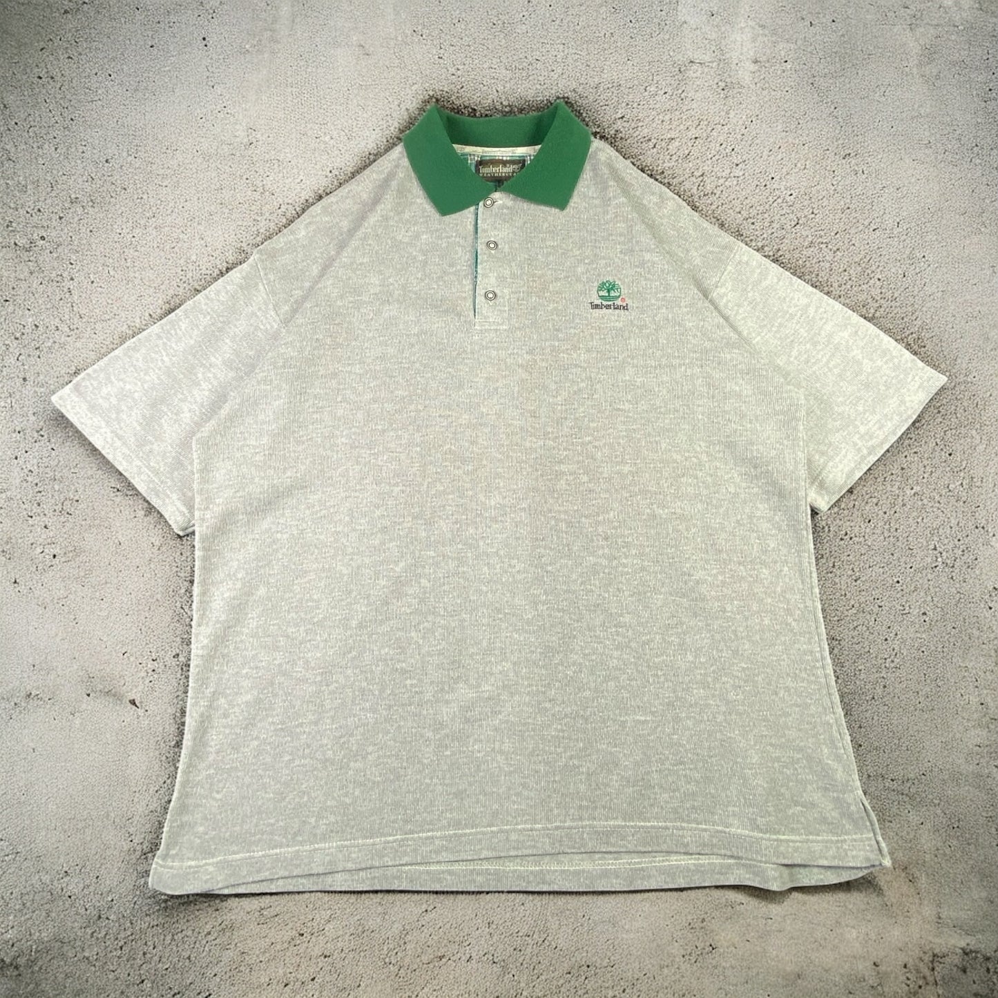 Timberland Grey & Green Polo T-shirt