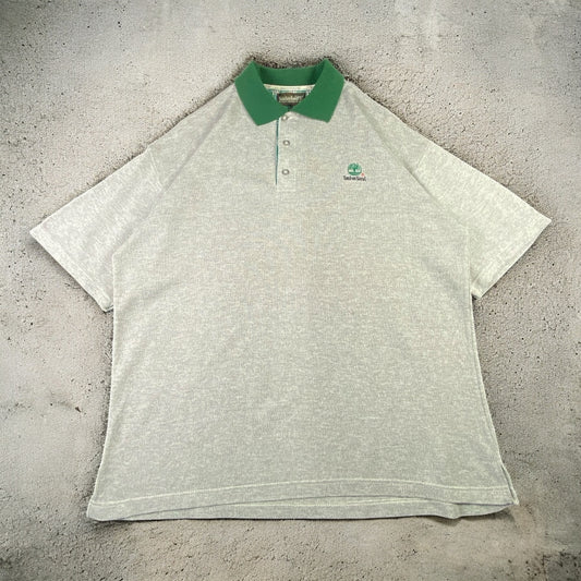 Timberland Grey & Green Polo T-shirt