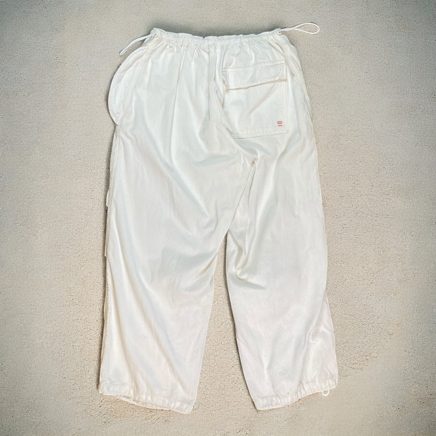 BDG Baggy Cargo White Pants