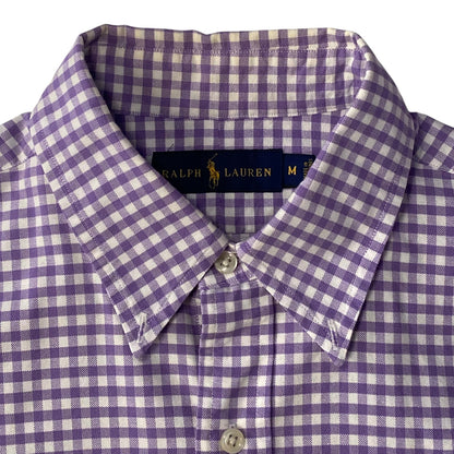 Ralph Lauren Purple & White Gingham Check Pattern Shirt