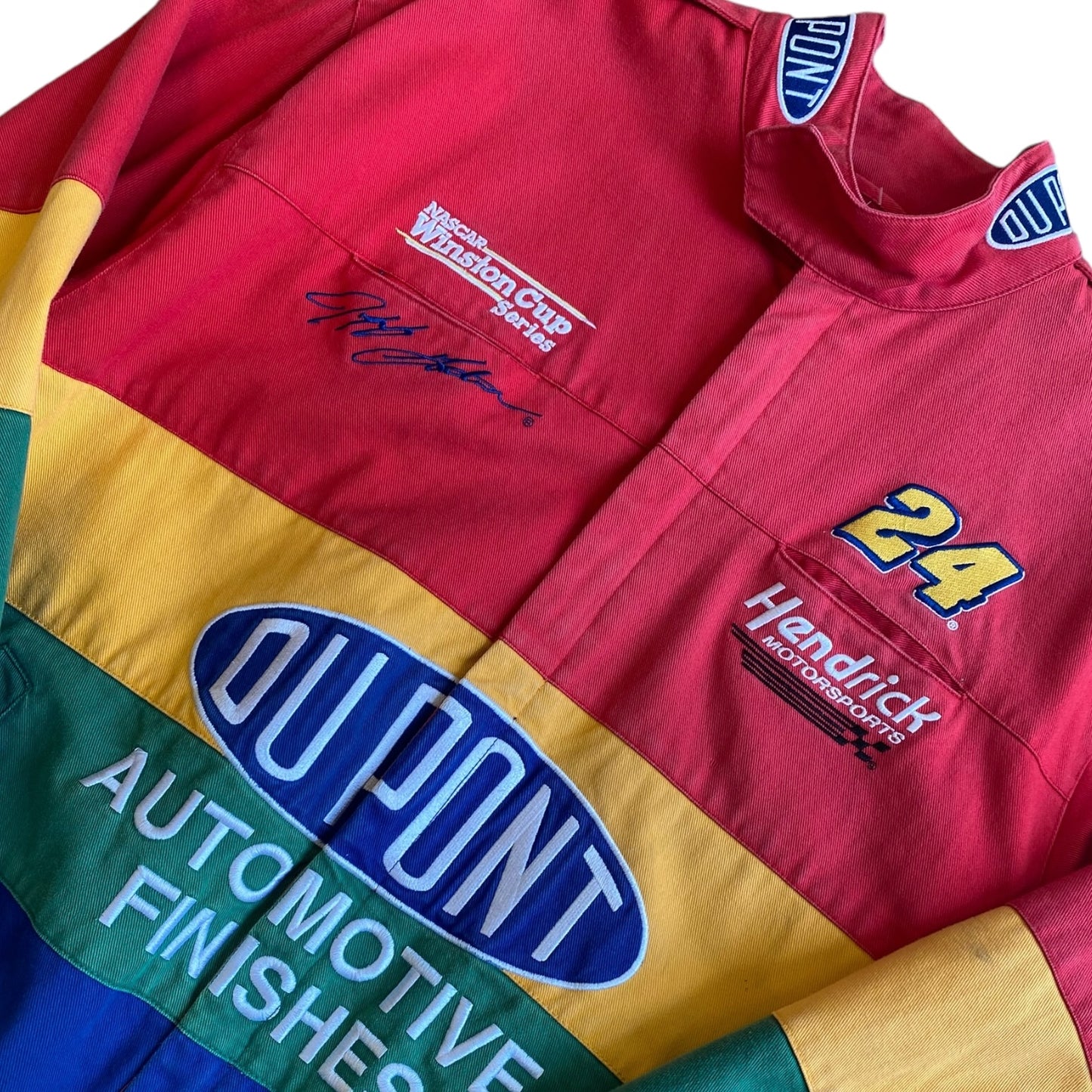 Vintage Nascar Jeff Gordon #24 Du Pont Rainbow Racing Jacket