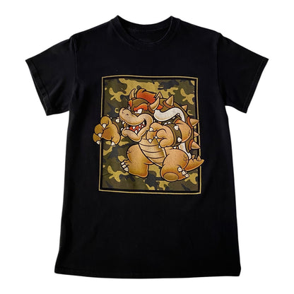Nintendo Super Mario Bowser Camo Panel T-Shirt
