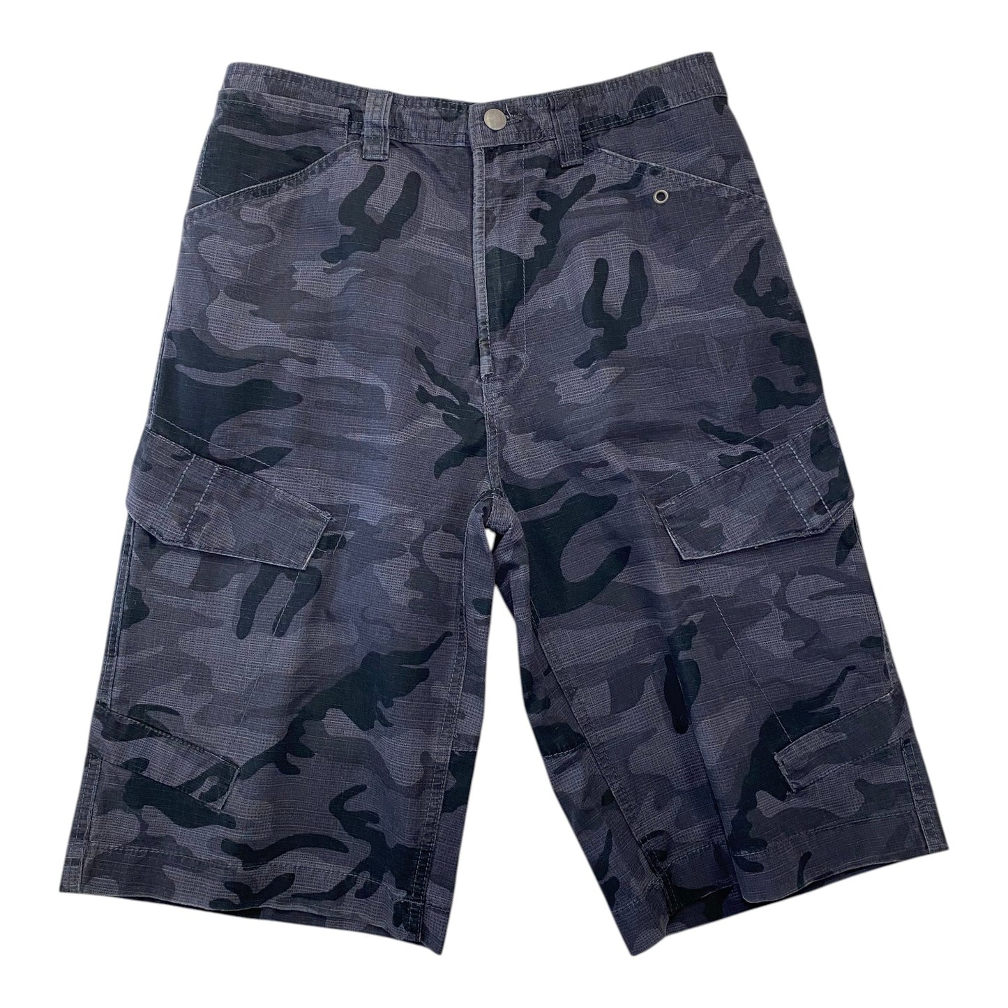 Sneakerfreak Dark Grey Camo Cargo Shorts