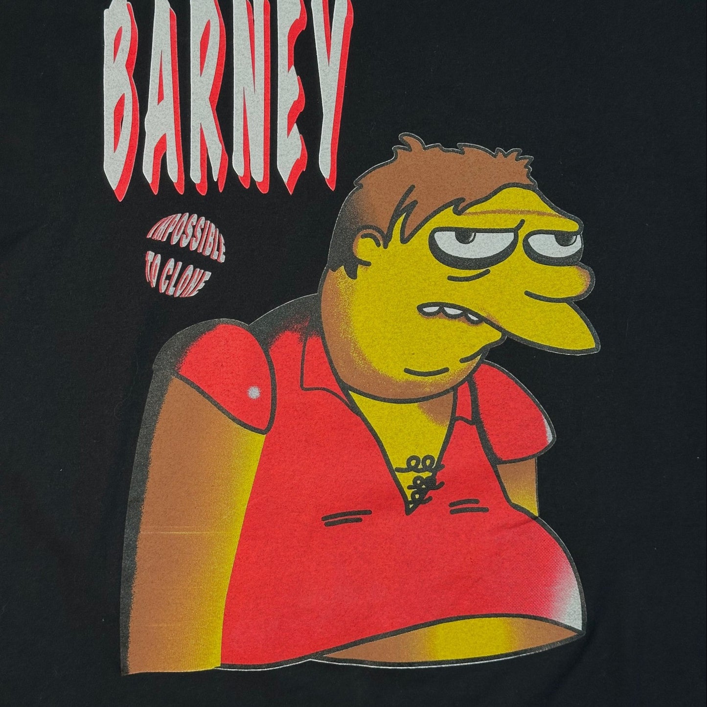 Vintage 90s The Simpsons Barney Gumble Impossible To Clone T-Shirt