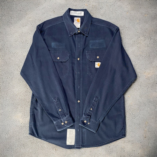 Carhartt Flame-Resistant Navy Blue Shirt