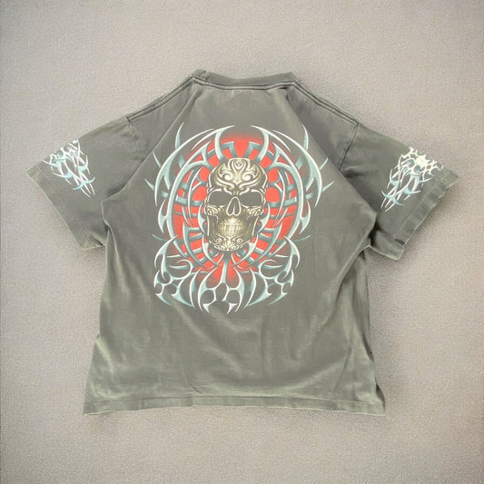 Rock Eagle Skull Print T-shirt