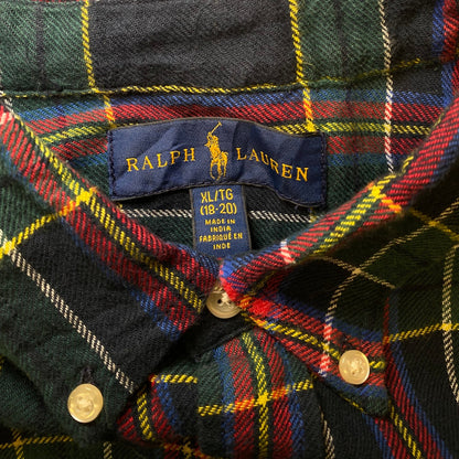 Polo Ralph Lauren Classic Fit Dark Forest Plaid Flannel Shirt