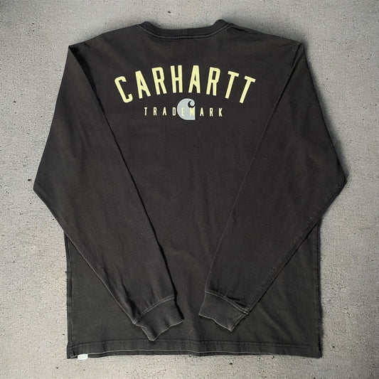 Carhartt Trademark Black Long Sleeve Loose Fit T-shirt