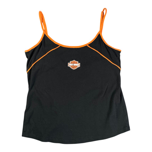 Harley-Davidson Piping Trim Black Tank Top T-shirt