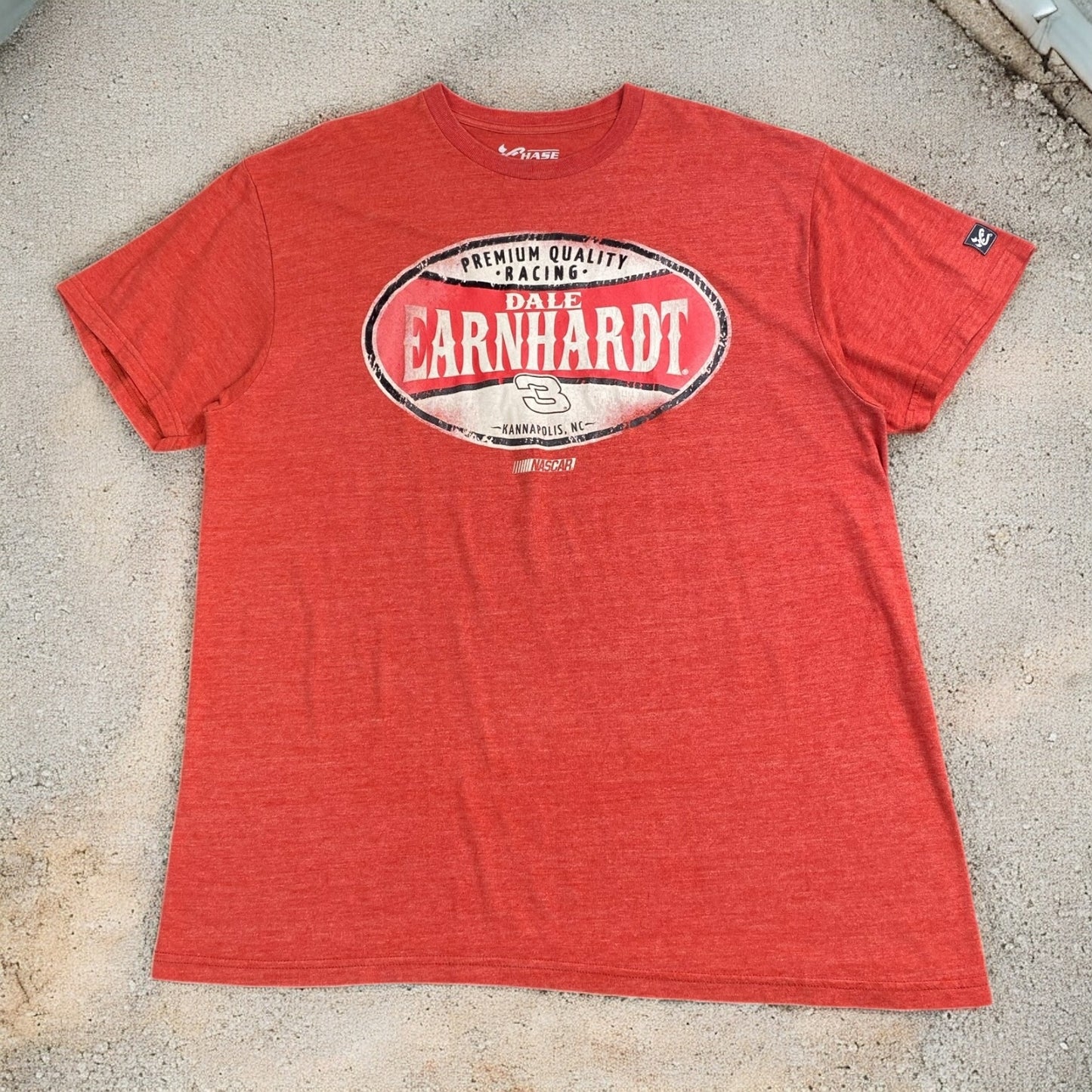 Premium Quality Racing Dale Earnhardt Orange T-shirt