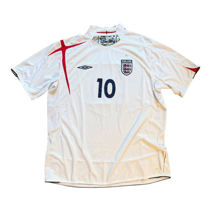 2006 Umbro England #10 Michael Owen Home Jersey