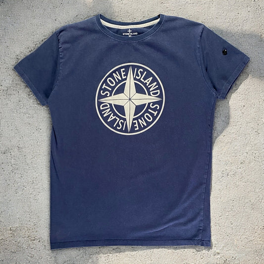 Stone Island Middle Logo Navy Blue T-shirt