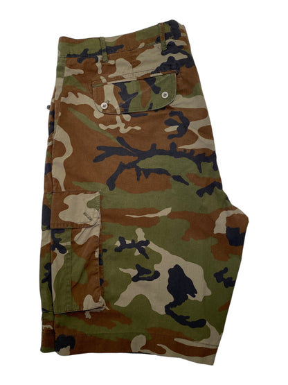 Woodland Camo Cargo Shorts no tag