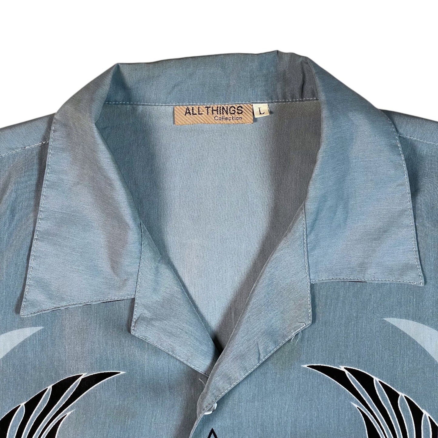 Y2K All Things Tribal Dragon Button-Up Shirt