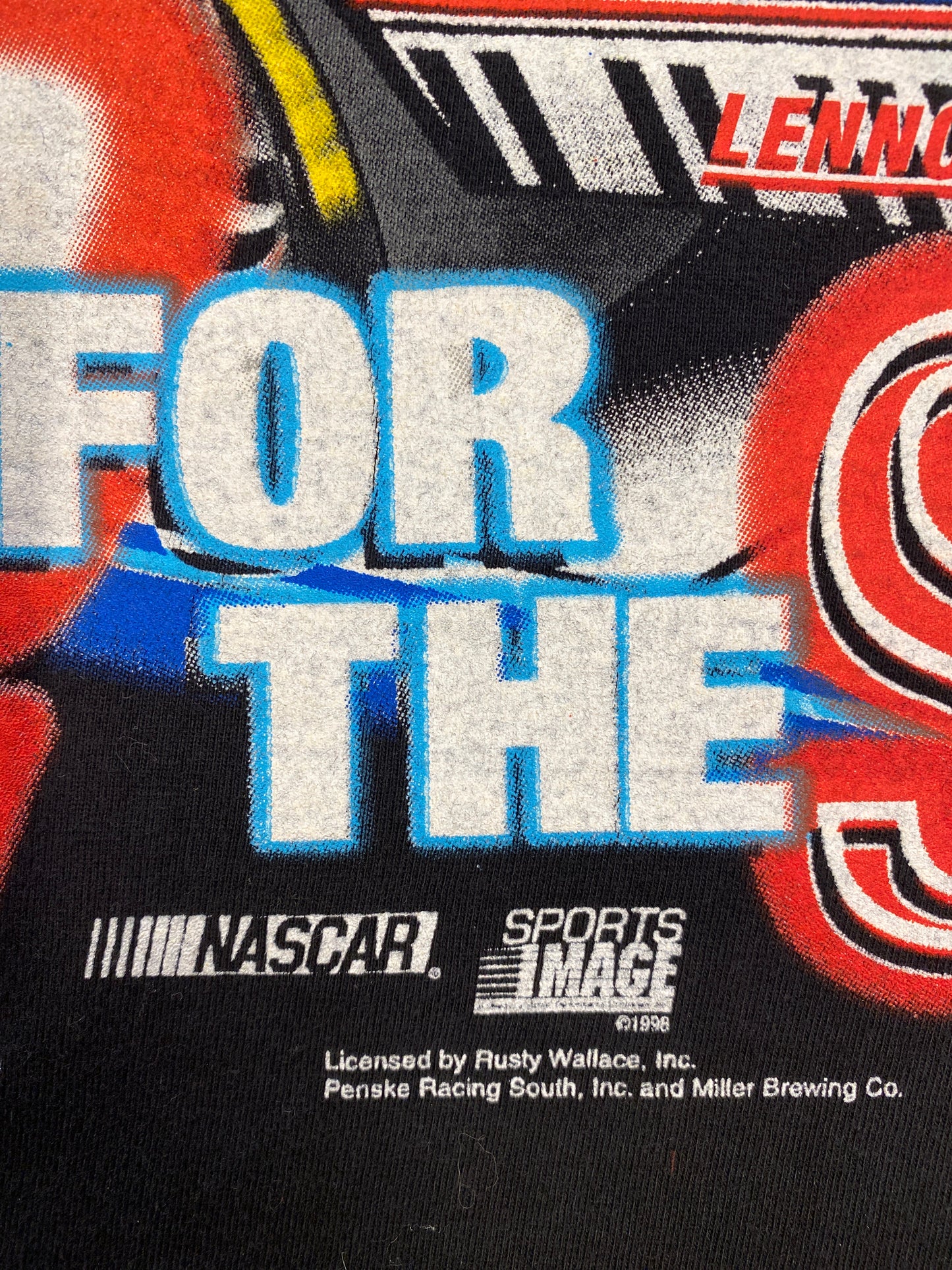 1998 Rusty Wallace x Elvis Presley Nascar Las Vegas T-shirt