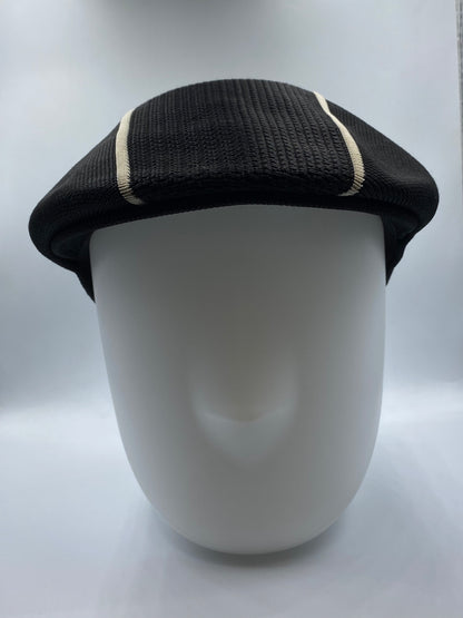 Vintage Black/White Striped Kangol Ventair Flat Cap