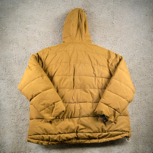 Carhartt Rain Defender Dark Gold Puffer Hoodie