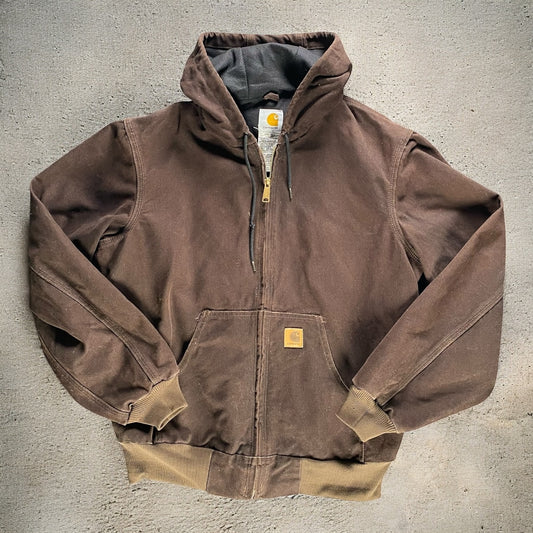 Carhartt Hooded Work Dark Brown Jacket