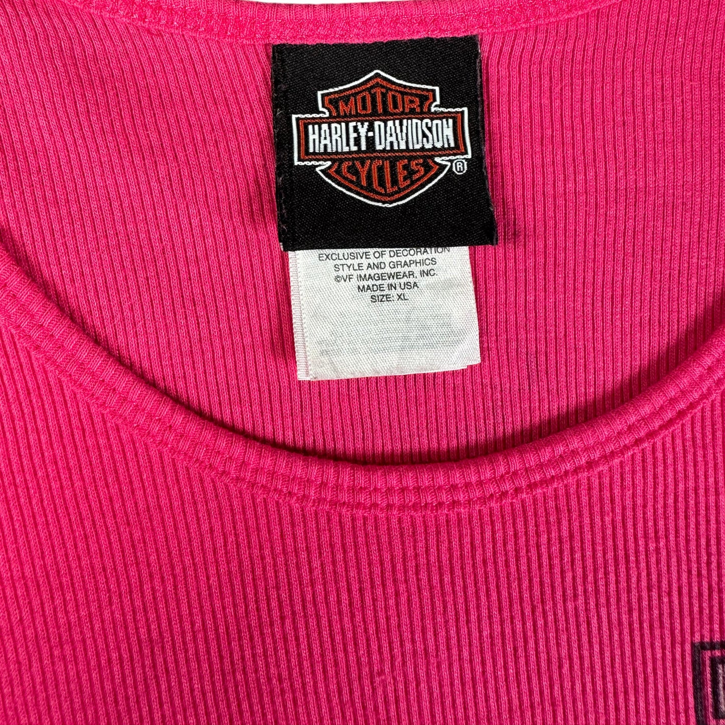Harley-Davidson Kicking Asphalt Fuchsia Pink Wmns Tank Top T-shirt