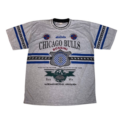 Vintage 90s Bossini Chicago Bulls All-Over Print T-Shirt