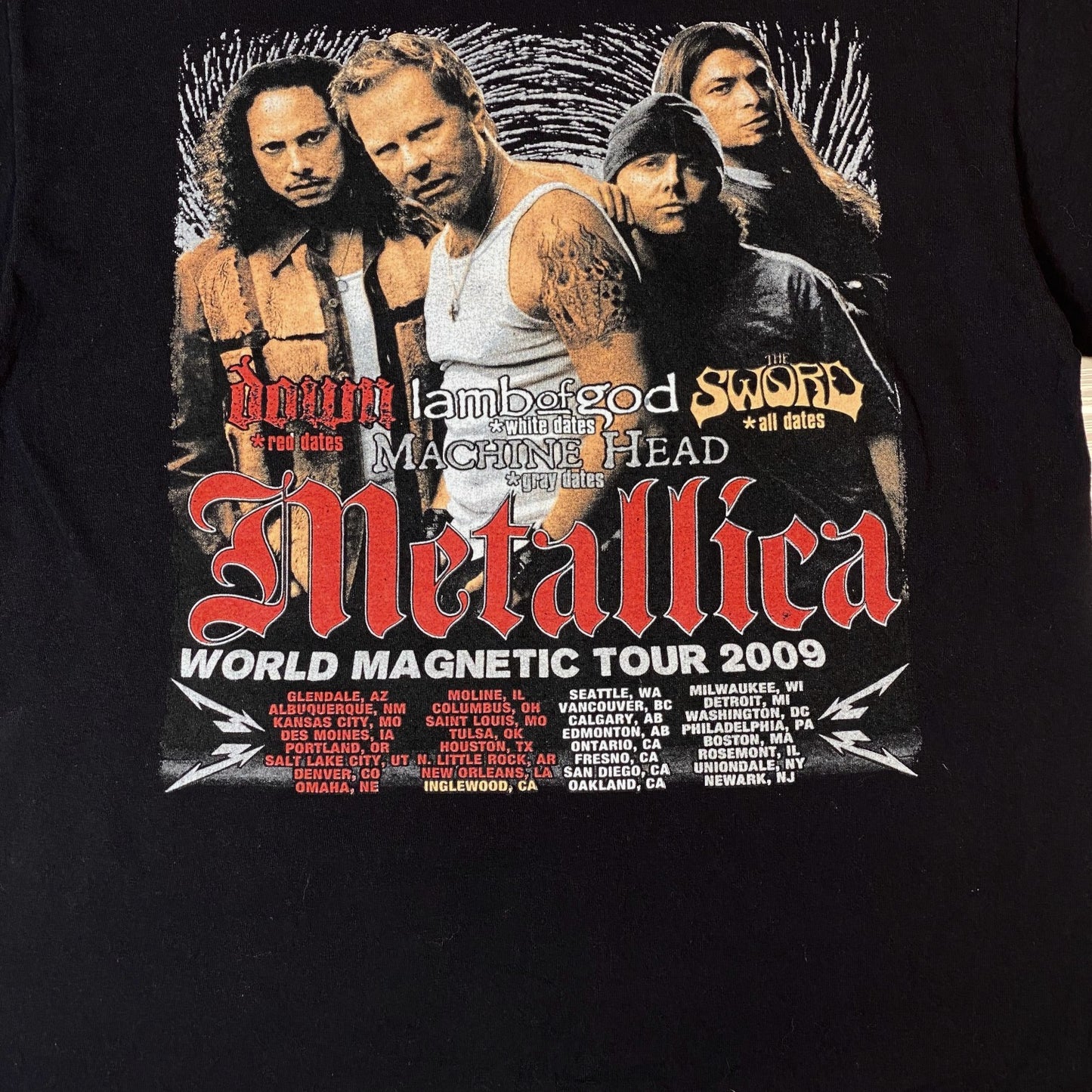 Metallica World Magnetic Tour Coffin T-Shirt