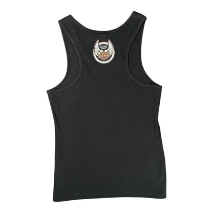 Harley-Davidson 105th Anniversary Rhinestone Black Wmns Tank Top T-shirt
