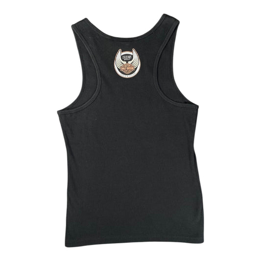 Harley-Davidson 105th Anniversary Rhinestone Black Wmns Tank Top T-shirt