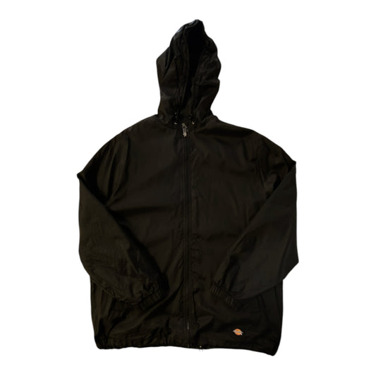 Dickies Fleece Lined Hooded Nylon Black Jacket