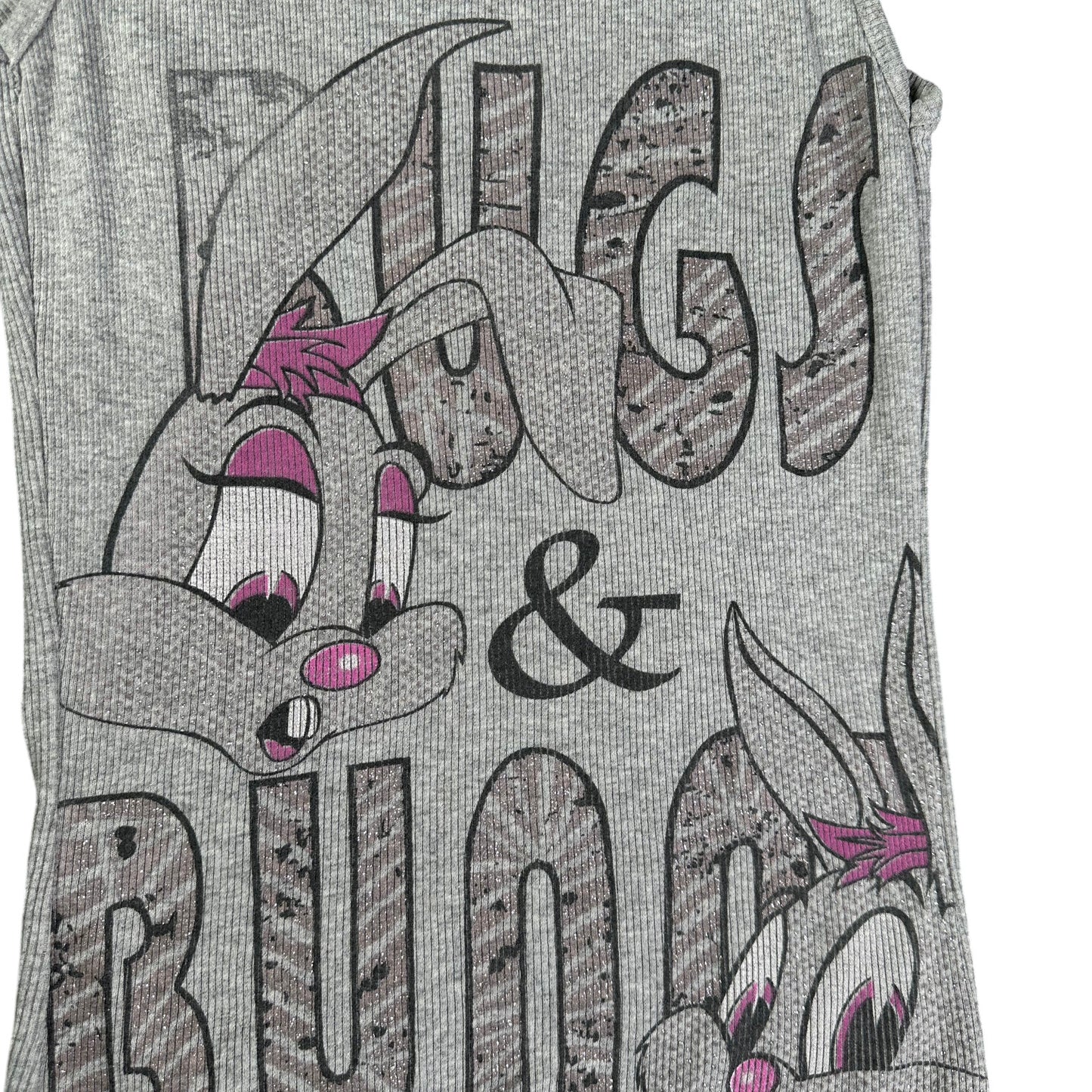 Nedrogos Collection Looney Tunes Grey Tank Top T-shirt