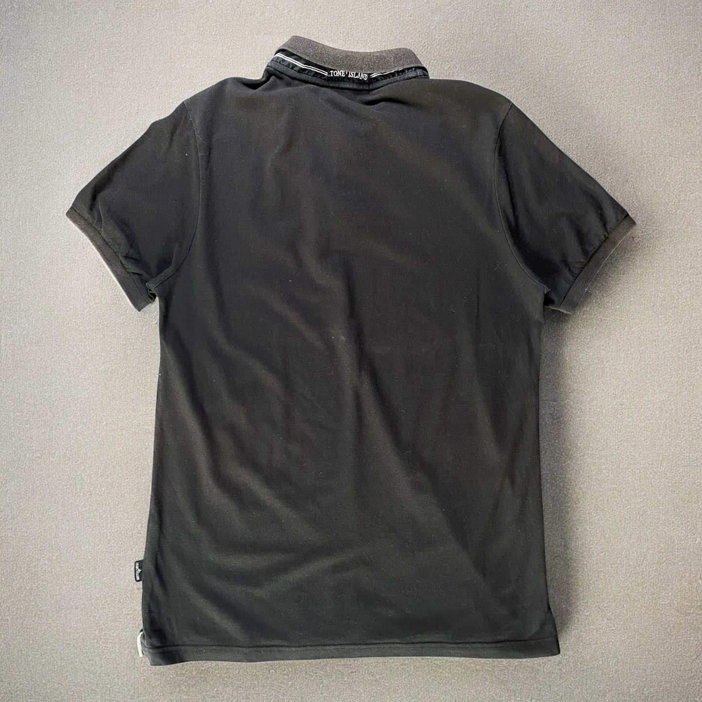 Stone Island Black Polo T-shirt