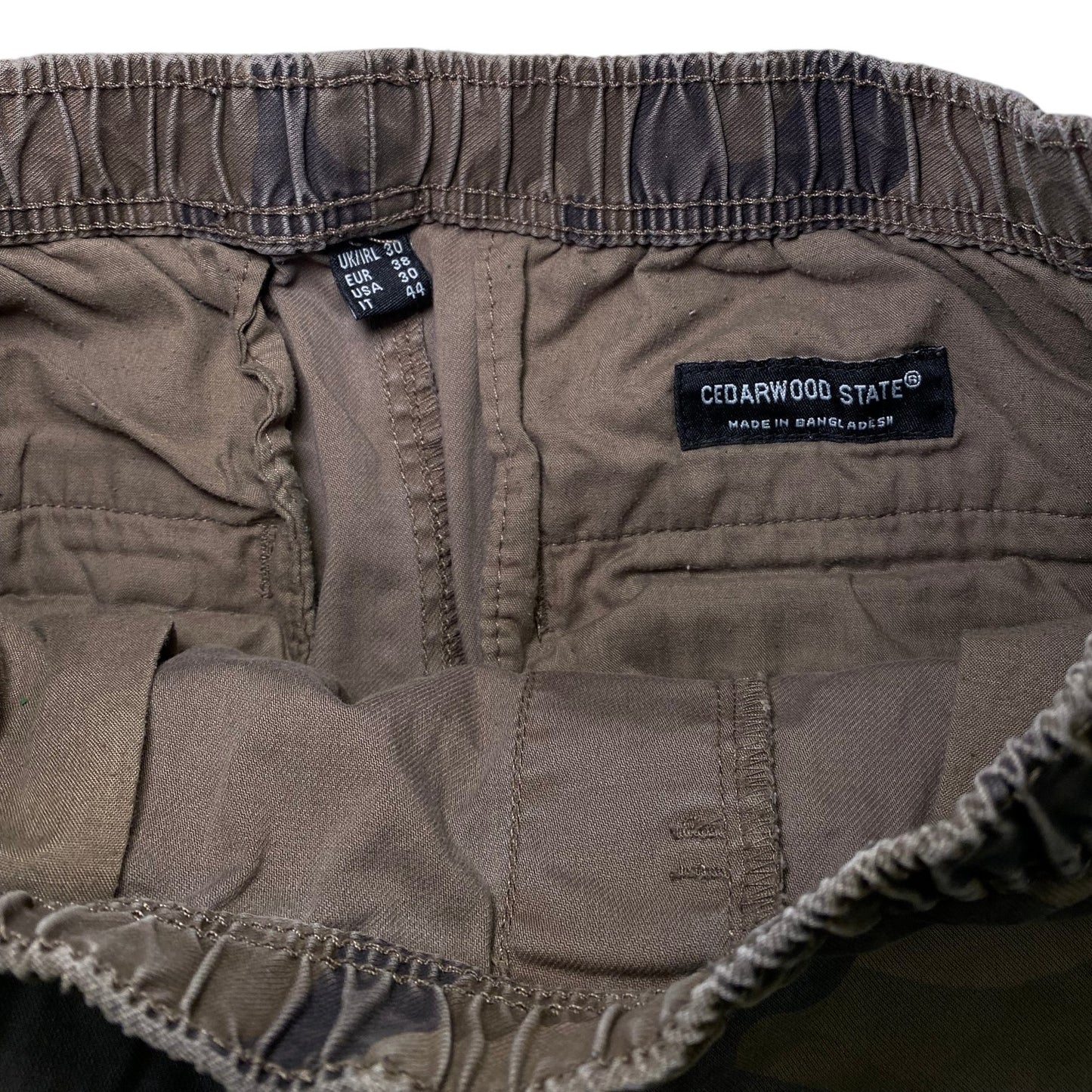 Cedarwood State Elastic Waist Camo Cargo Shorts