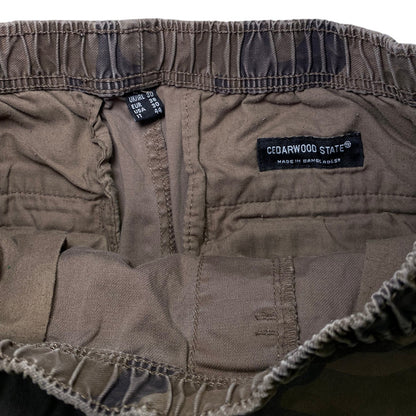 Cedarwood State Elastic Waist Camo Cargo Shorts