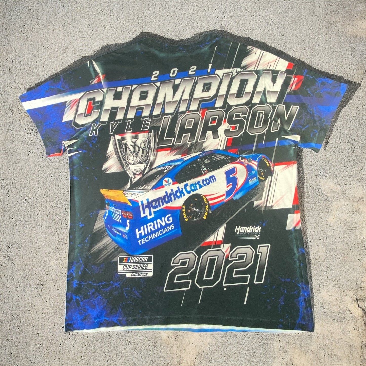 Kyle Larson Hendrick #5 CHAMPION 2021 T-shirt