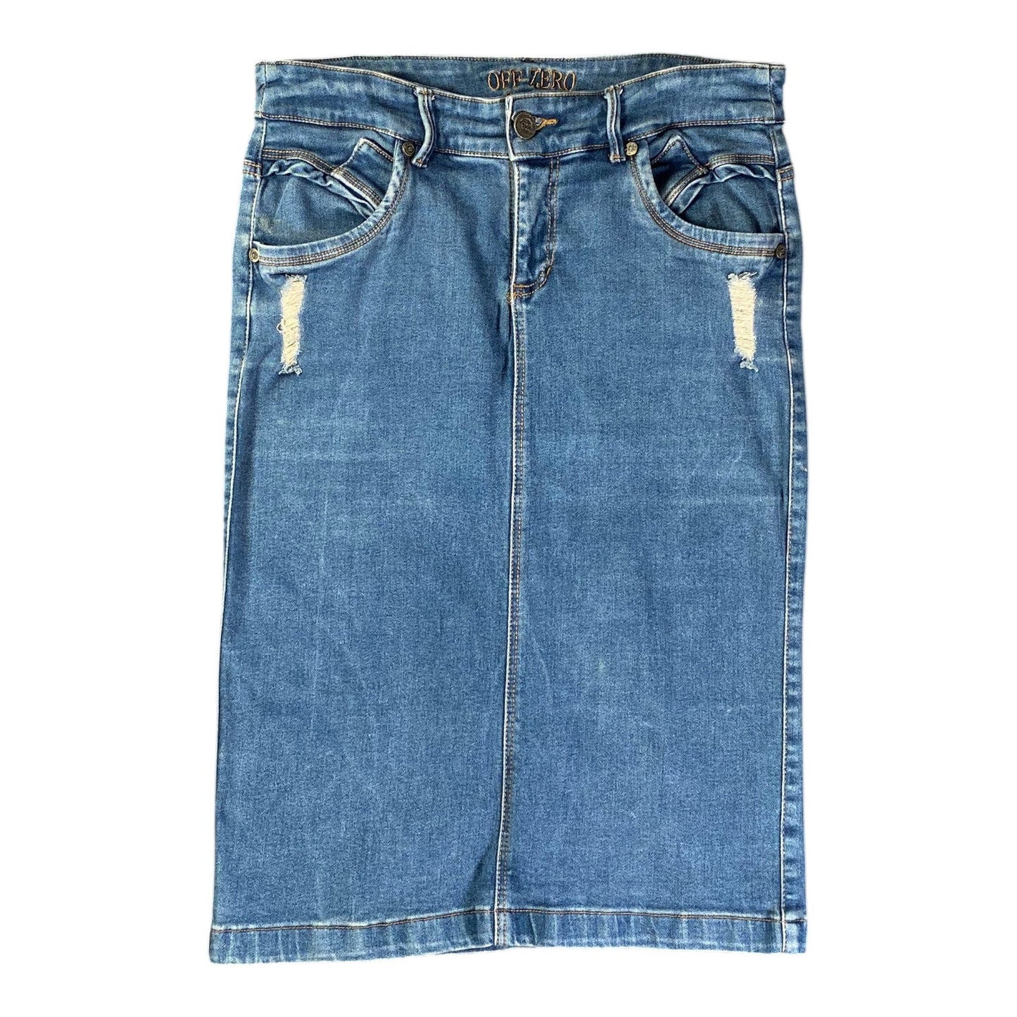 Off-Zero Denim Skirt