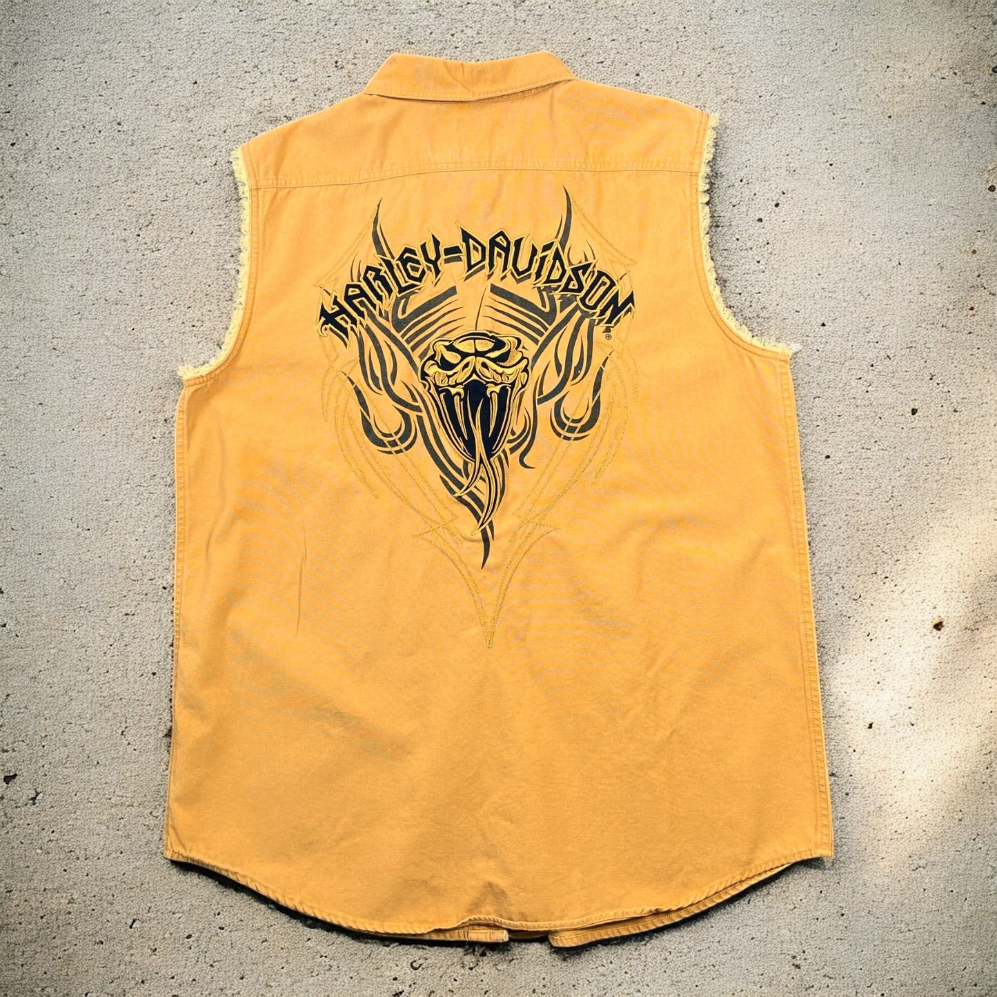 Harley Davidson Yellow Snake Vest